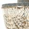 Hello Honey® 16" Tiered Draped Wood Bead & Metal Semi-Flush Light